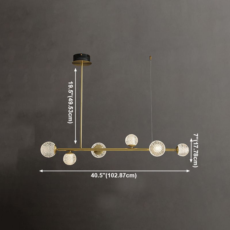 Multi -light sferische tak hangende lichten moderne stijl glas hangende verlichting