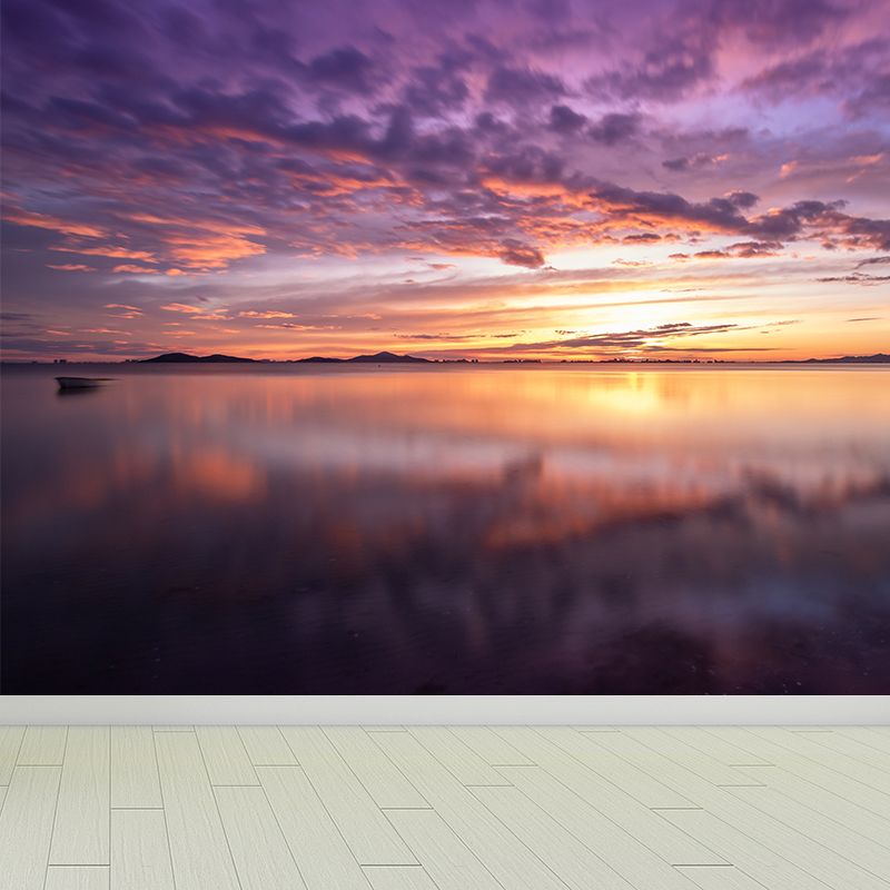 Beautiful Sky Sunset View Wall Mural Decal for Sitting Room, Made to Measure