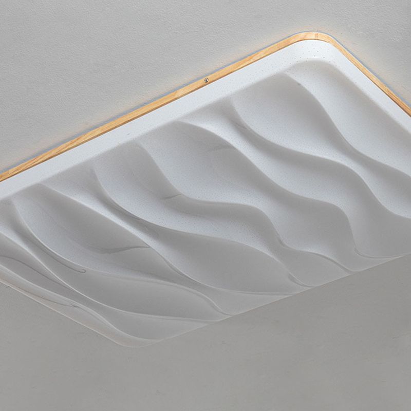 Modern Style Ceiling Light Simplicity Wooden LED Flush Mount Ceiling Lamp for Sitting Room