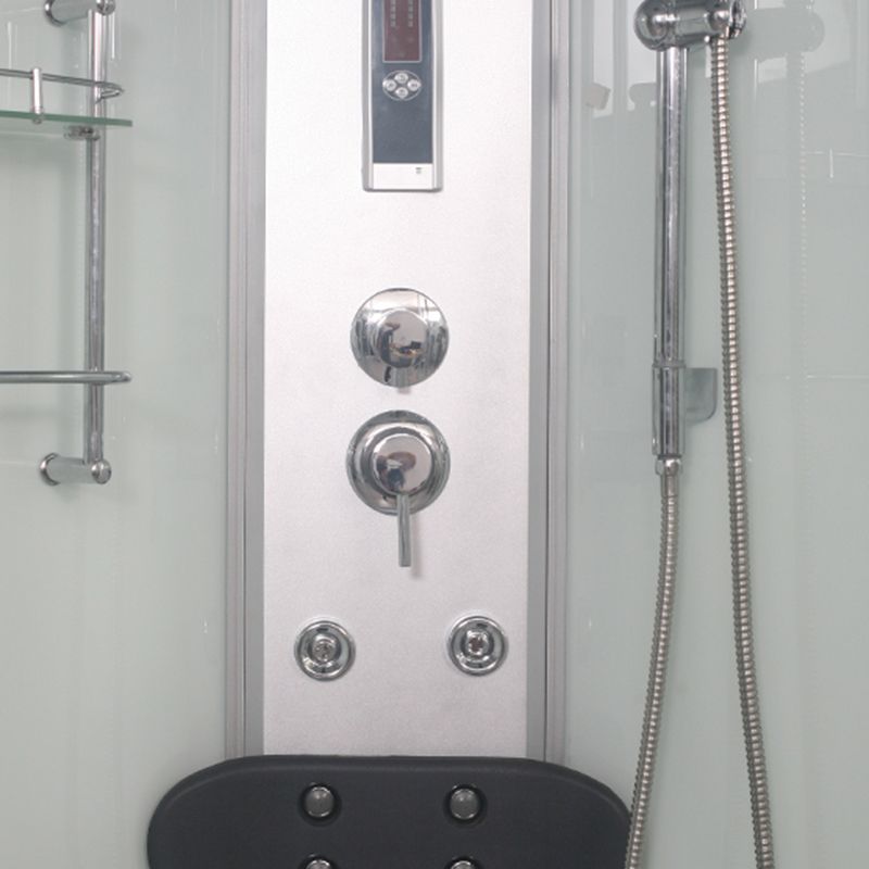 Round Shower Stall Tempered Glass Shower Stall with Rain Shower