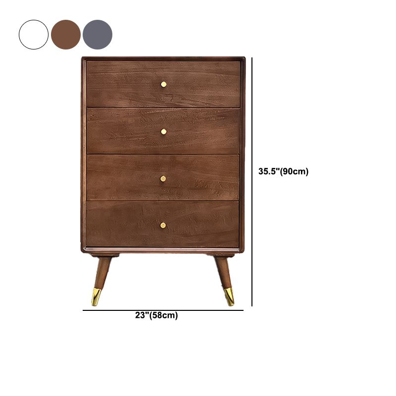 Solid Wood Accent Chest with Drawer Contemporary Side Cabinet