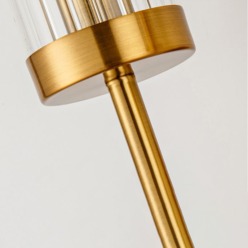 Pure Glass Wall Sconce in Modern Creative Style Wrought Iron Wall Lamp for Living Room