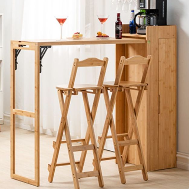 Contemporary Bar Table Set 1/2/3 Pieces Counter Height Pub Set