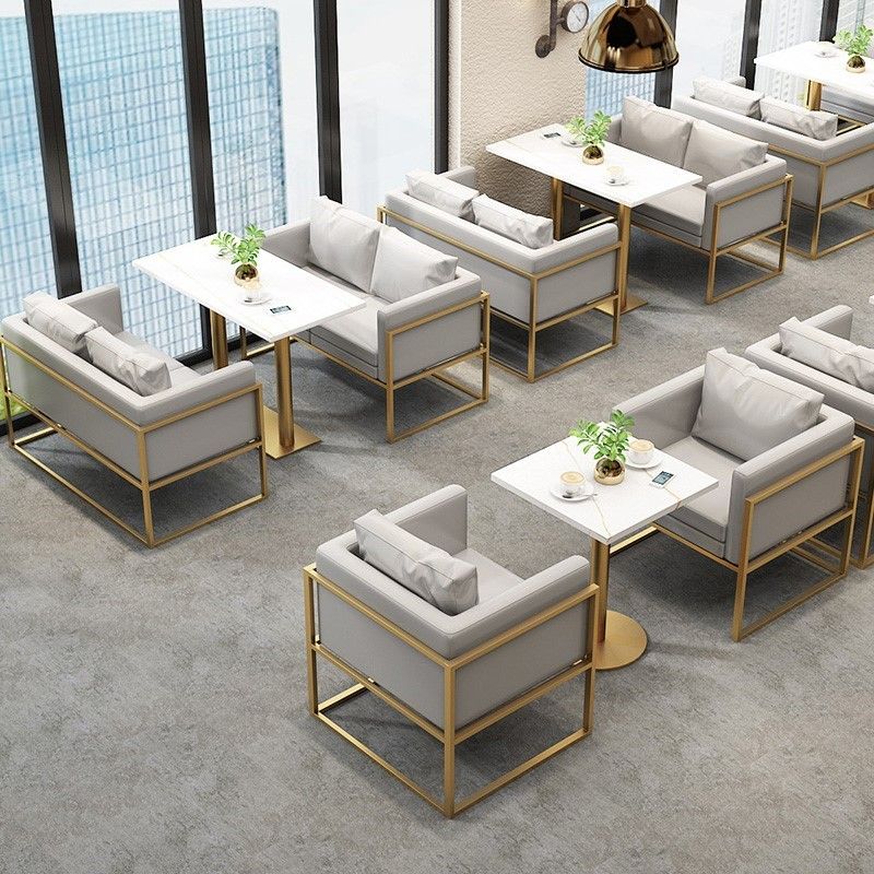 Industrial Style Dining Table Sintered Stone Table for Dining Room