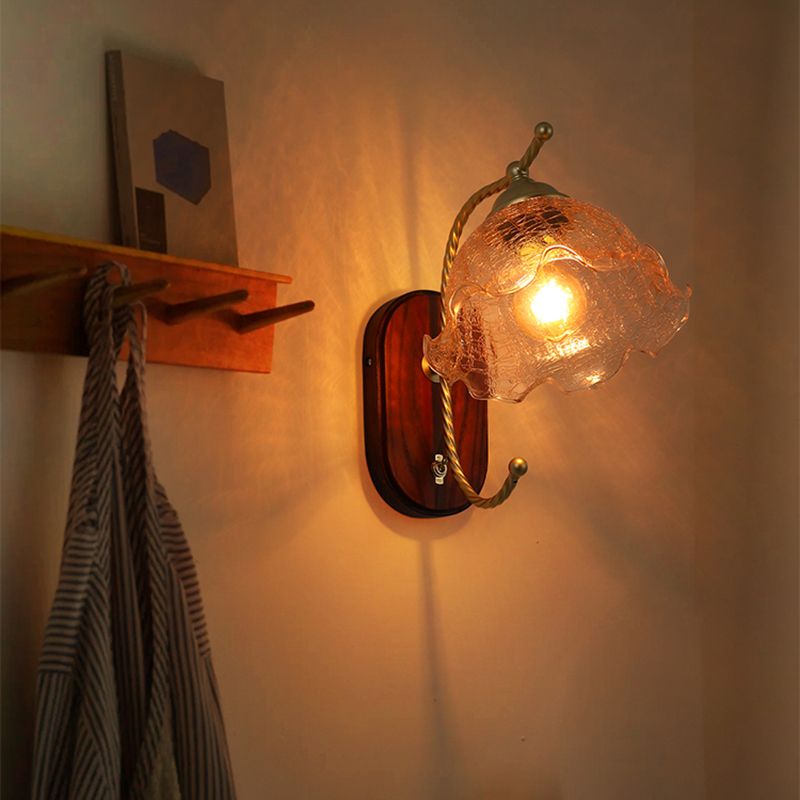 1 appliques murales géométriques légères lampes murales en verre de style moderne