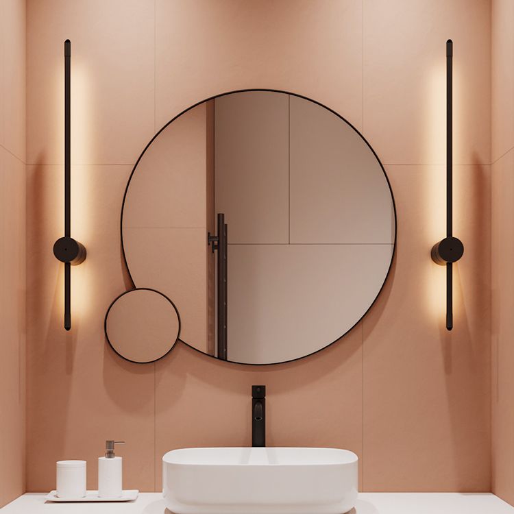 Soggiorno LED SCONCE LUMINA ALLA LAMA NORME NORME NORME MONTO MONTO CON OMBIO DI METALE LINEA