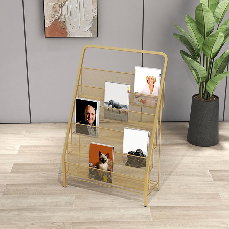 Metall Iron Industrial Ladder Bookshelf Vertical geschlossener Rückenbuchhandel