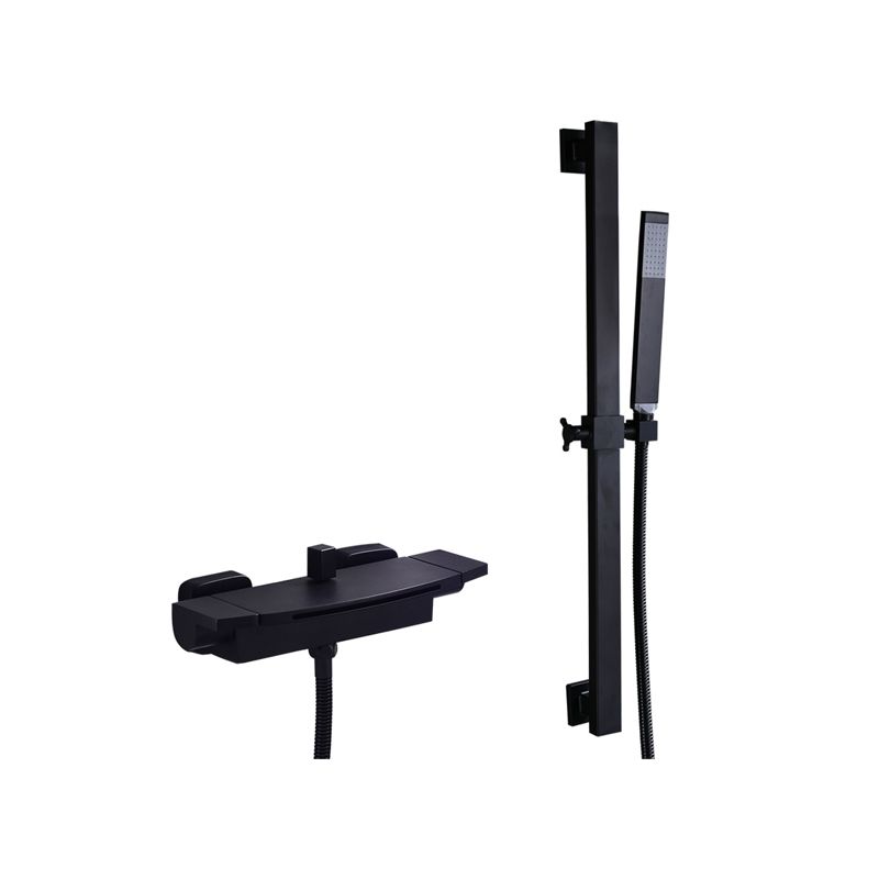 Wall Mounted Metal Tub Filler Low Arc Freestanding Bathtub Faucet