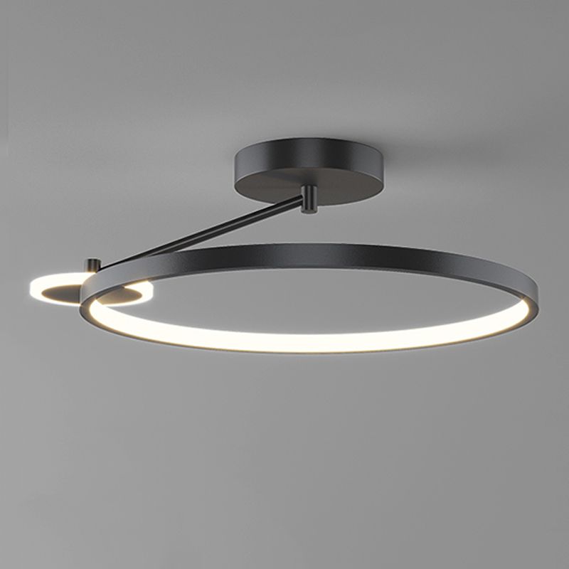 Luz de descarga de descarga circular contemporánea de metal 2 iluminación Flushmount Flushmount