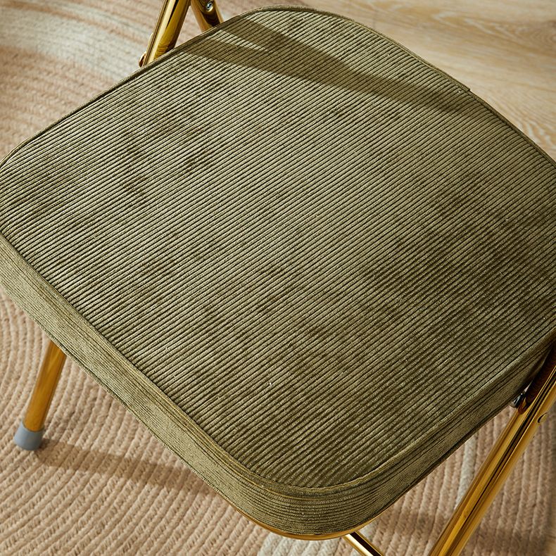 Upholstered Scandinavian Home Side Chair Matte Finish Folding Dining Chair