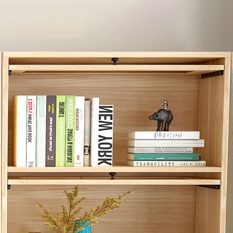 Scandinavian Closed Back Standard Bookshelf Wooden Bookcase for Study Room