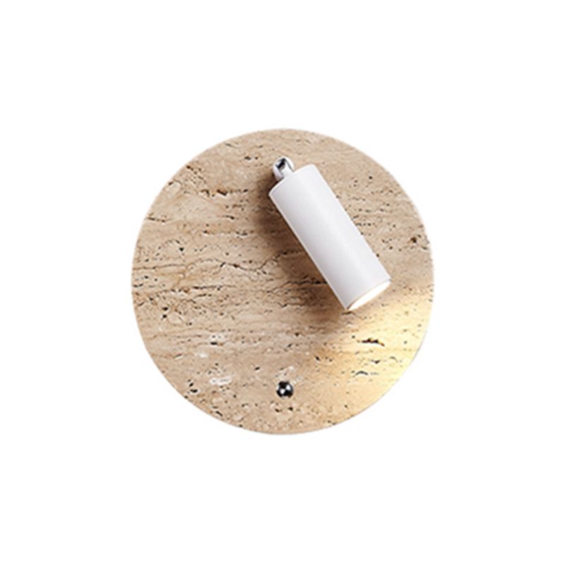 Modern Simple Stone Wall Light Geometry Shape Rotatable Wall Lamp for Living Room