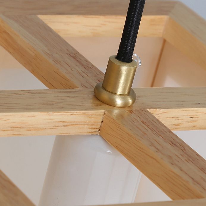 Marco rectangular de madera colgante moderno de simplicidad para sala de estar comedor de baño