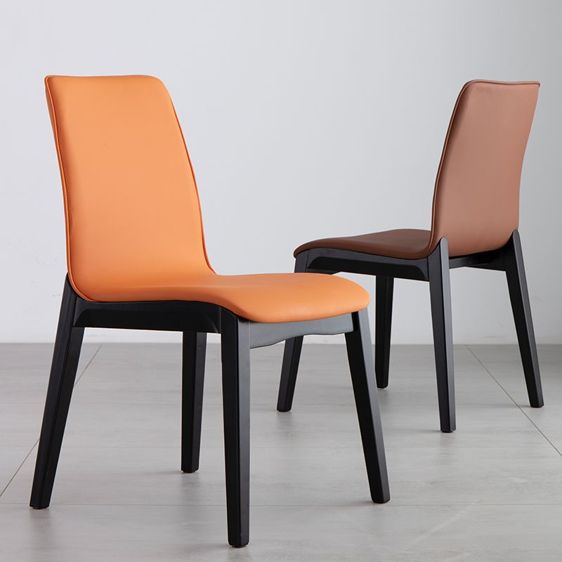 Silla auxiliar industrial tapizada para el hogar Parsons Silla de comedor con acabado mate (juego de 2)