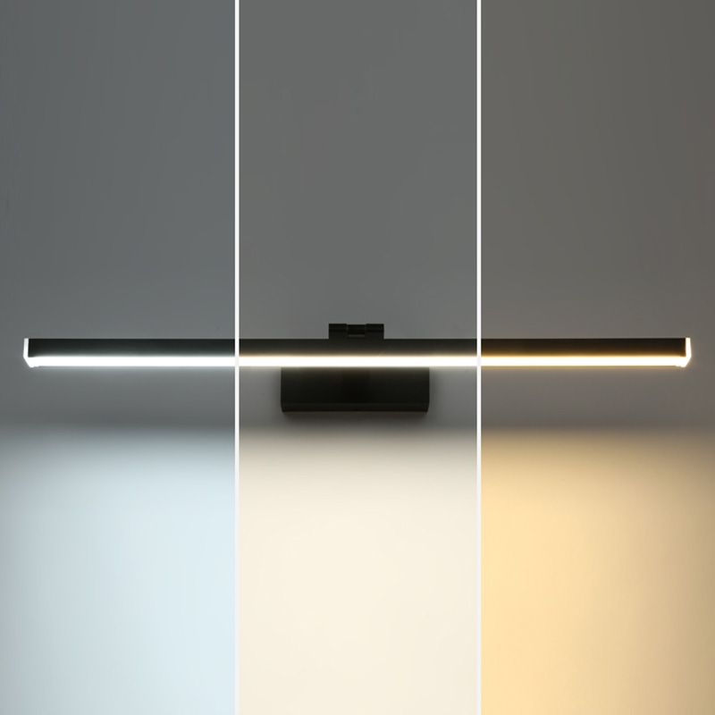 Adjustable Wall Light Modern Wrought Iron Linear Wall Sconce Mirror Front Lamp