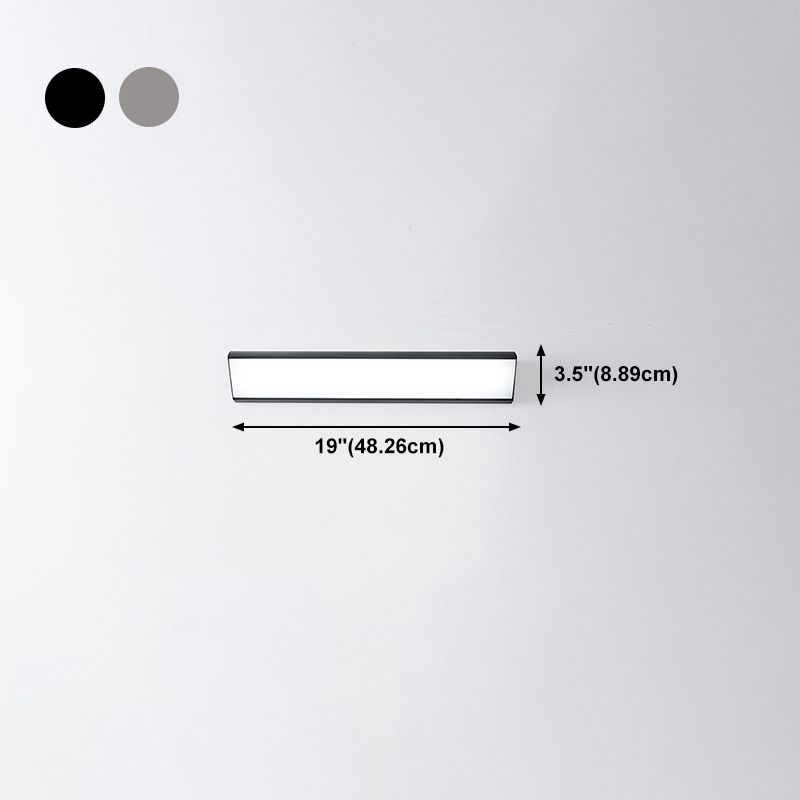 Moderne Aluminiumwandleuchte lange Streifenform 1 leichte Wandleuchten für Wohnzimmer