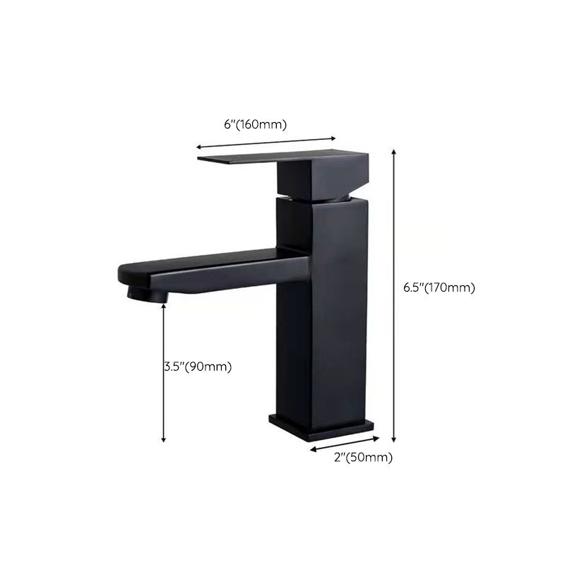 Basic Centered Lavatory Faucet Solid Color Faucet Vessel Sink Bathroom Faucet