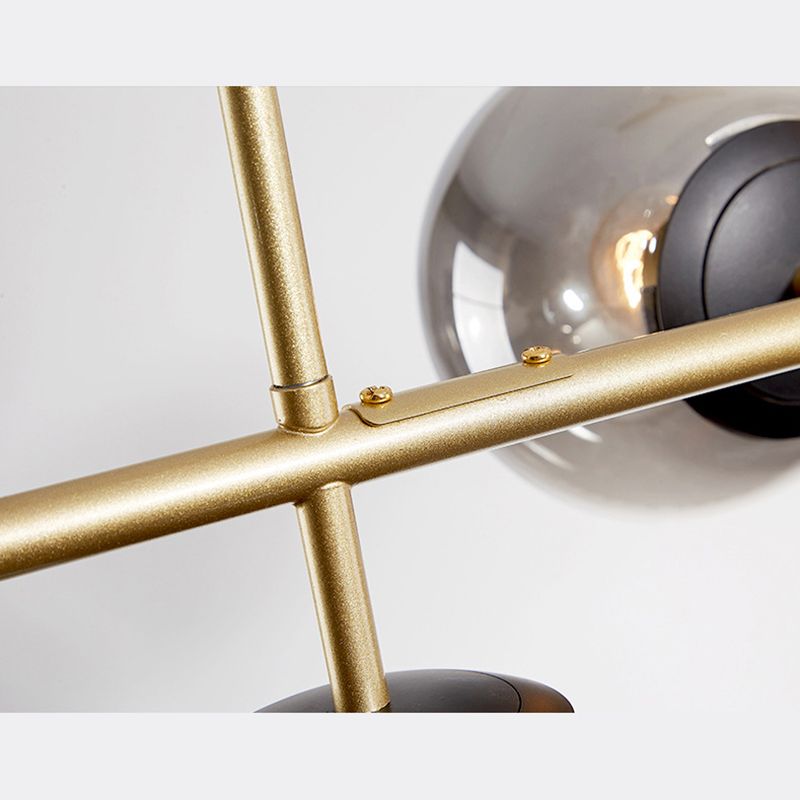 Luces de lámpara de araña de la isla de estilo minimalista moderno Vaso 6 luces de la isla de 6 luces para comedor