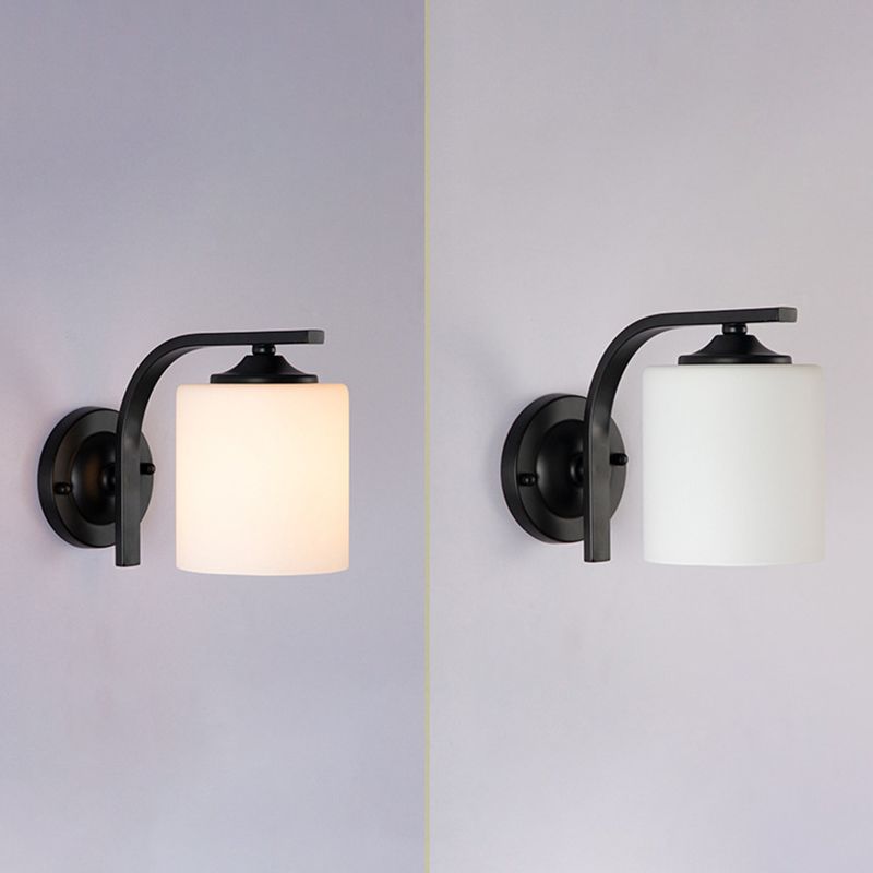 1-Licht-Halbzylinder Wandleuchte modern