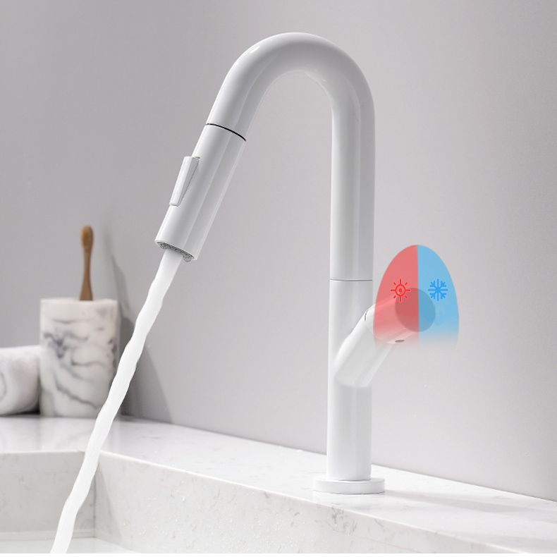 Industrial Wide Spread Bathroom Faucet Circular Lavatory Faucet