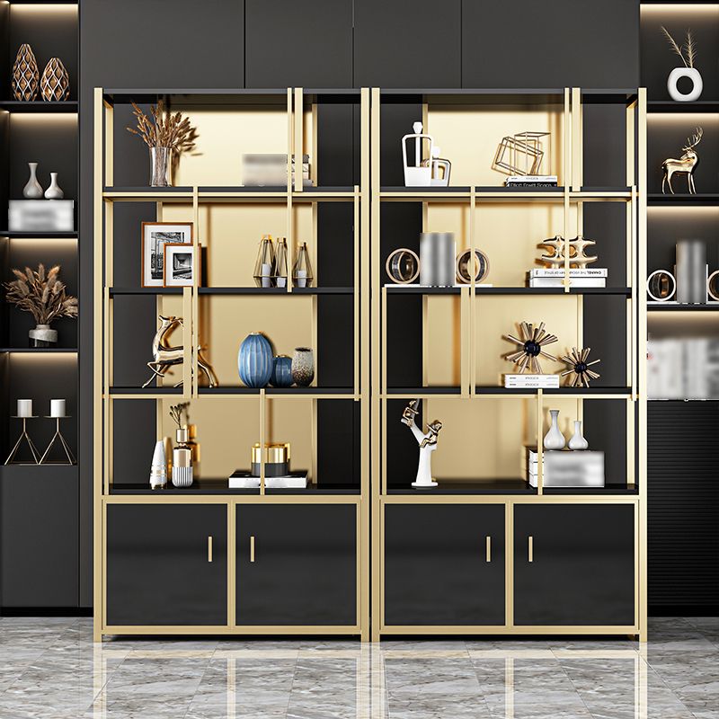 12 "W 79" H libreria Glam in stile Glam Open Back Bookcase per Study Room Home Office