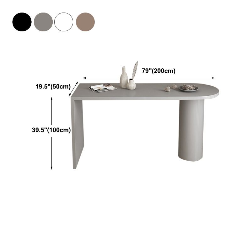 40-inch Height Bar Table Contemporary Wood Top Bar Table for Living Room