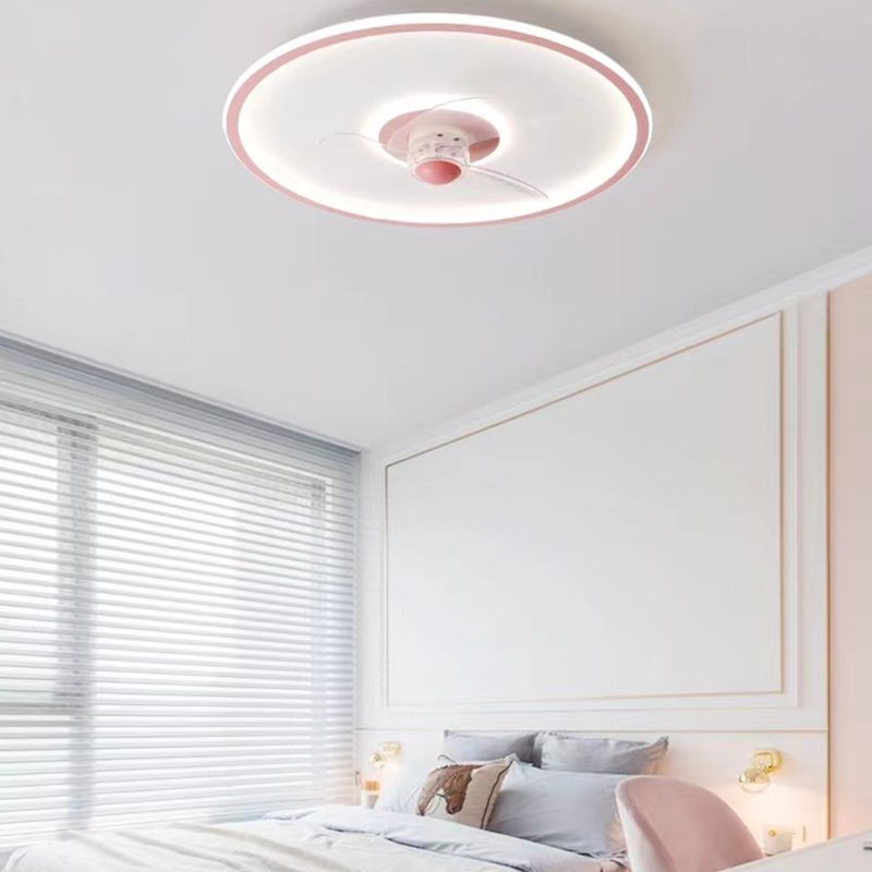 2 Light Ceiling Fan Lighting Modern Style Metal Ceiling Fan Light for Bedroom