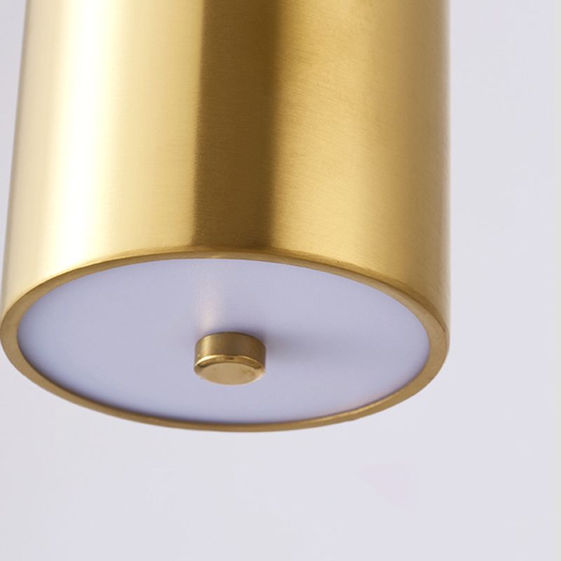 Contemporary Geometric Shaped Drop Pendant Metal 1 Light Suspension Light