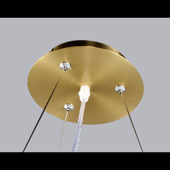 Bubble Island Pendant Light Minimalist Glass Dinning Room Hanging Ceiling Light in Gold