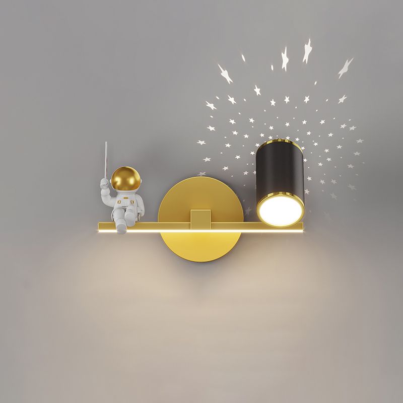 Kids Style Geometry Shape Wall Lights Metal 2-Light Wall Mount Lights