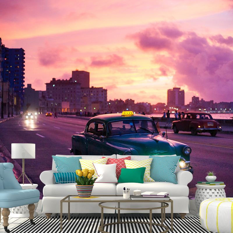 Car Photography Mural Moisture Resistant for Living Room and Bedroom Wall Decor