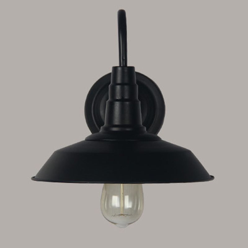 Warehouse Shade Metal Wall Light Fixture American Industrial Style 1 Light Sconces