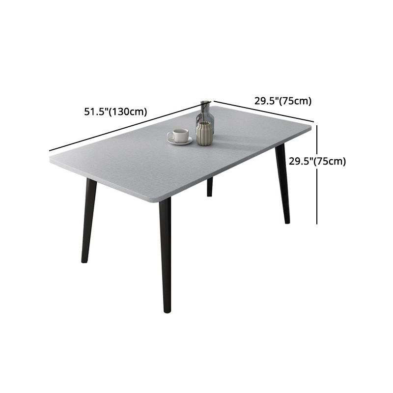 Modern Rectangle Dinette Set 1/3/4/5/6/7 Pieces Dining Table Set with Sintered Stone Top
