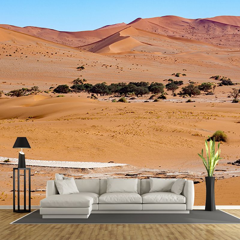 Modern Style Desert Mural Wallpaper Mildew Resistant Wall Decor