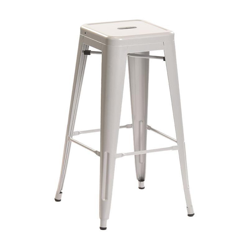 Industrial Style Bar Stools Stackable Wrought Iron Bar Cafe Metal High Chairs