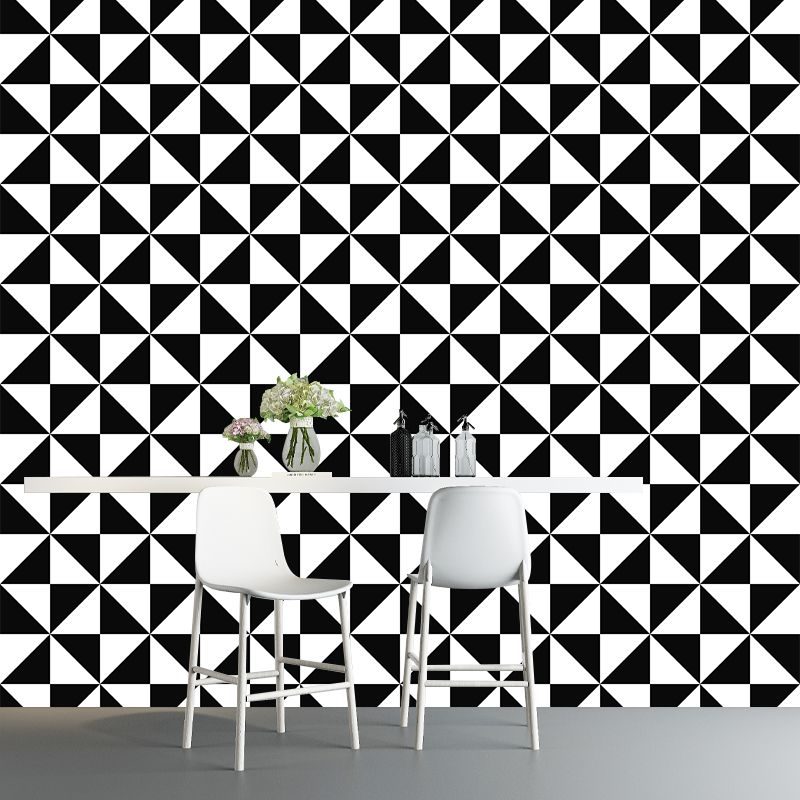 Dining Room Decoration Wall Mural Geometry Illustration Square Customized Wall Art