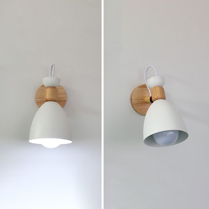 Moderne lampade a forma di macaron metallo 1 fluide con applique leggeri