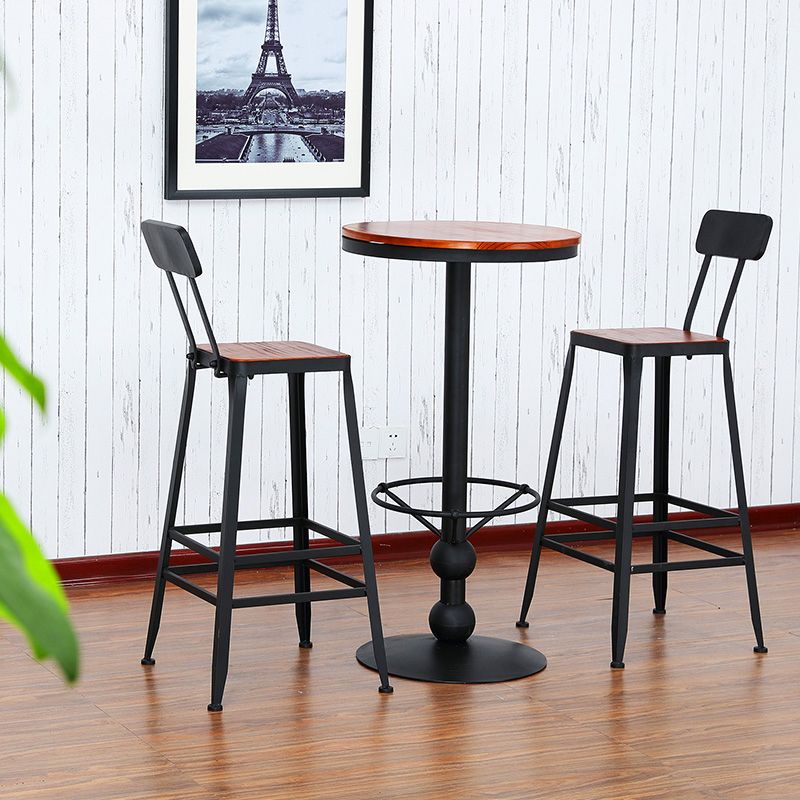 Industrial Style Home Furniture 1/3 Pcs Wood Round Table Set