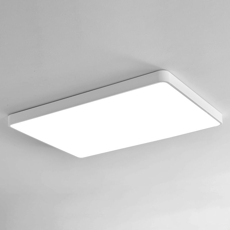 Metal Retangular Shade Flush Mount Llight Modren Style1 Head Flush Mount
