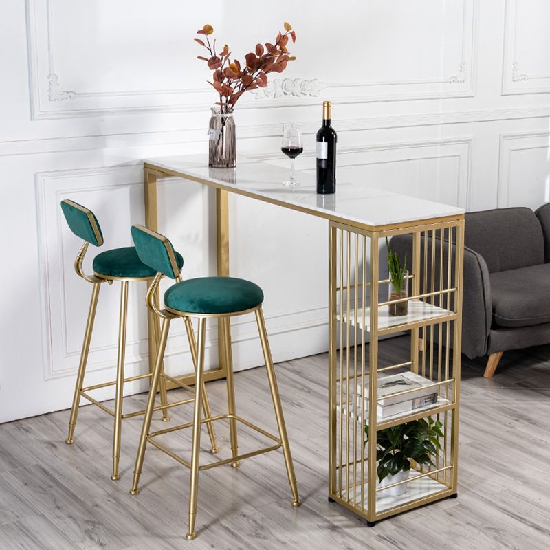 Modern Style Rectangle Bar Table Storable Table for Living Room