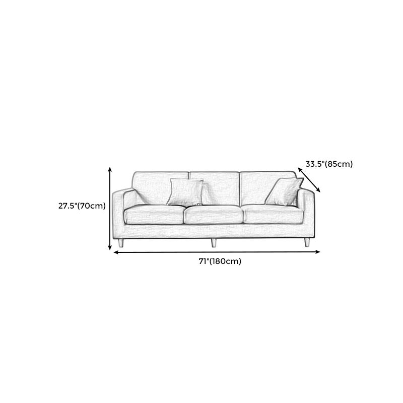 Polnisches Finish Sofa Square Arm Sofa für Bonusraum und Wohnzimmer