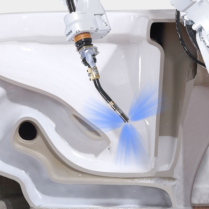 Traditional Floor Mounted Flush Toilet All In One Siphon Jet Toilet