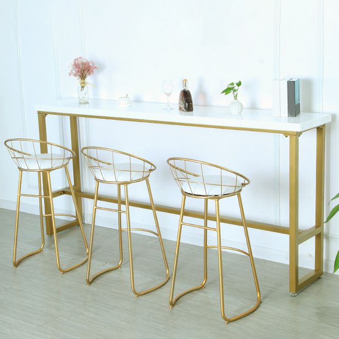 1/3/4 Pieces Pub Dining Set Solid Wood Rectangular Table and Stool Set