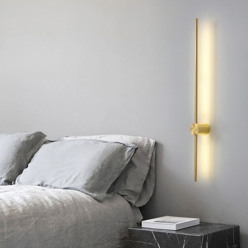Linear Shape Metal Wall Sconce Modern Style Multi Lights Wall Mount Lighting