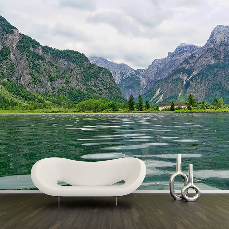 Mountain Landscapes Mural Wallpaper Mildew Resistant Modern Room Decoration