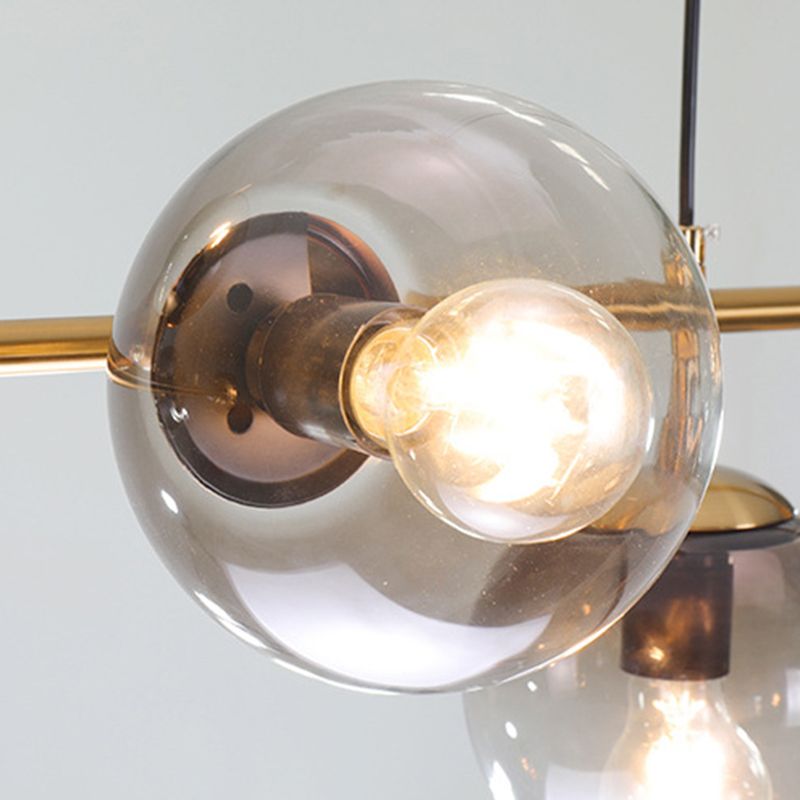 Modernism Metal Kitchen Island Lighting Globe Shaded Ceiling Light for Home