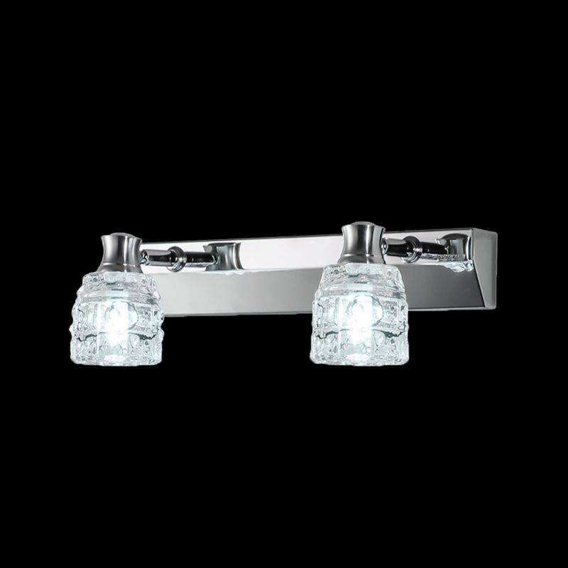 Modern de maquillaje simple espejo ligero ligero de baño de baño de acero inoxidable lámpara de espejo de acero inoxidable