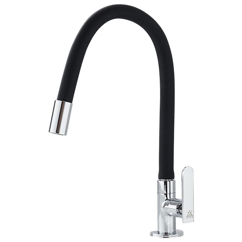 Modern Universal Tube Single Kitchen Faucet High Arc Profile Faucet