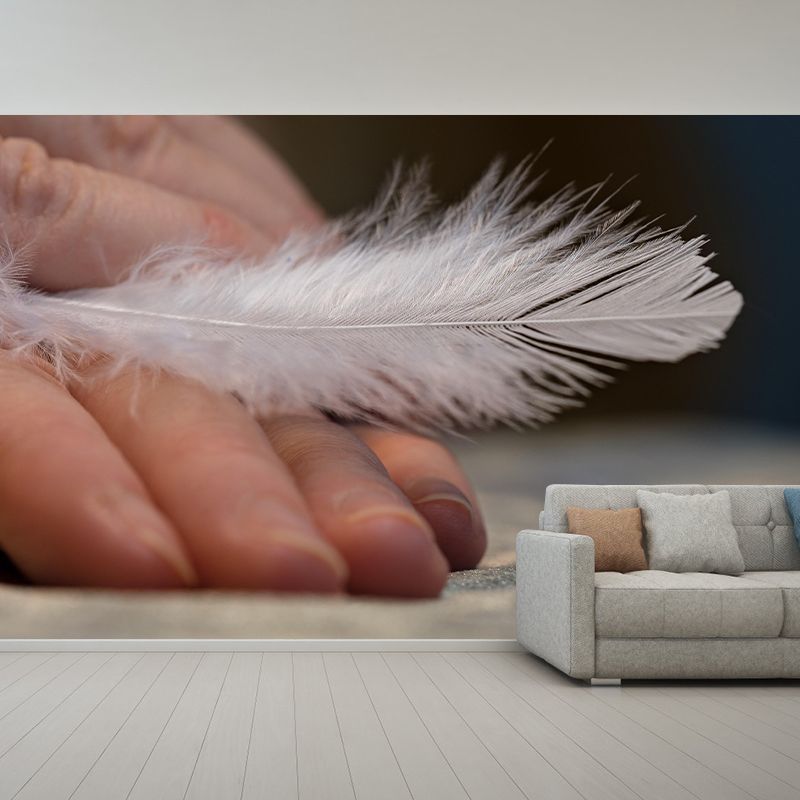 Environment Friendly Decorative Murals Feather Dining Room Wall Murals