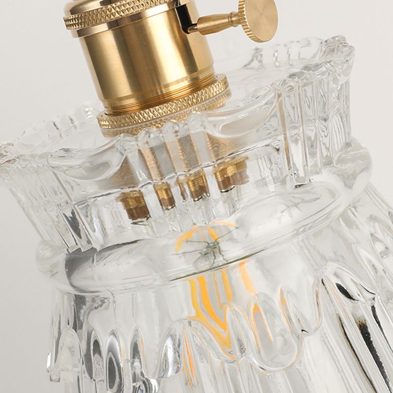 Nordic Wall Light Sconce Geometric Glass Wall Light Fixture for Bedroom